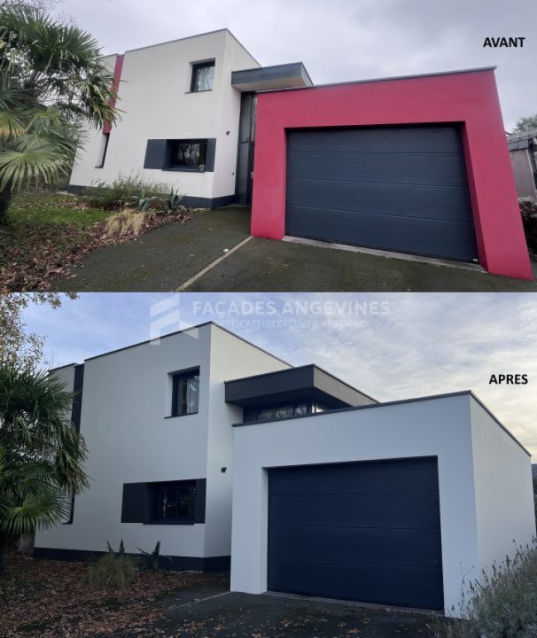 Ravalement de façades à Avrillé d'une maison à Avrillé, 49240, Maine-et-Loire