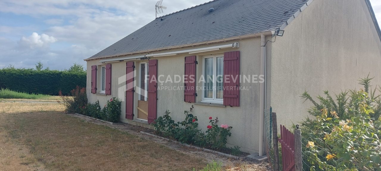 Ravalement de façades à Longuenée-en-Anjou d'une maison à Longuenée-en-Anjou, 49220, Maine-et-Loire
